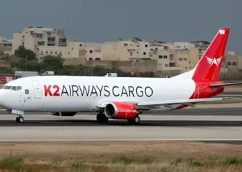 Cargo aircraft flight path before it disappeared from radar west of Karachi.