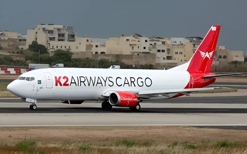 Cargo aircraft flight path before it disappeared from radar west of Karachi.