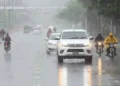 Dark monsoon clouds gather over northern Pakistan as the PMD issues warnings for heavy rainfall, flash floods and landslides.
