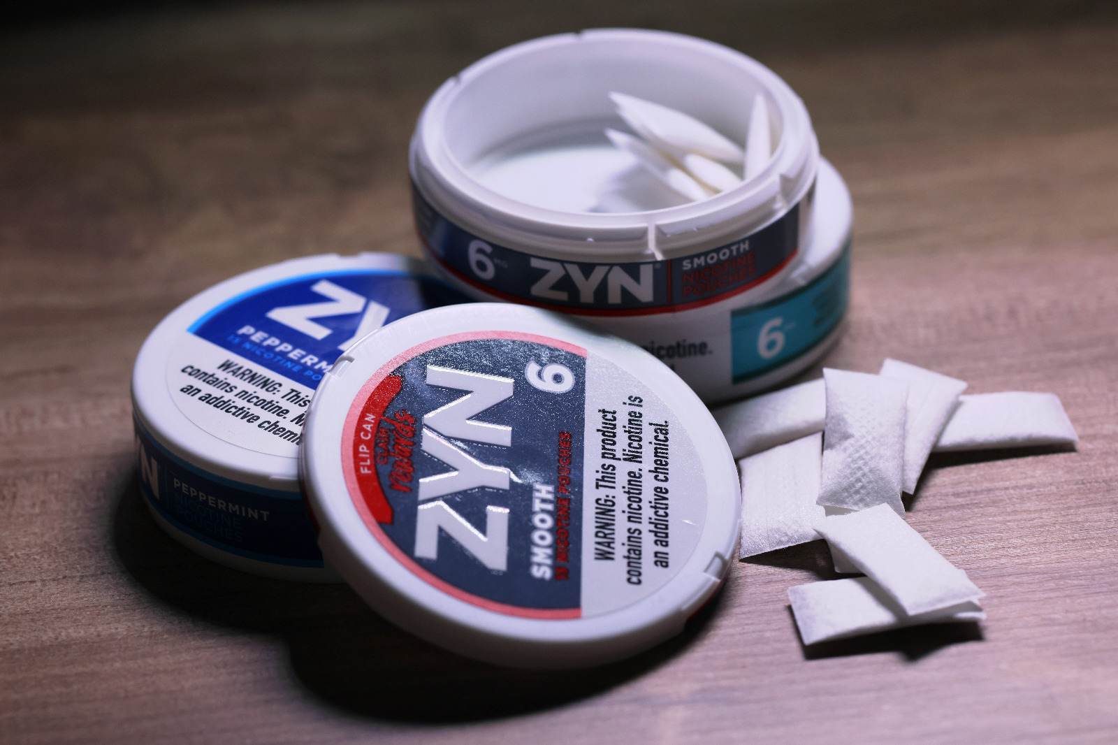 ZYN nicotine pouch products following FDA authorisation for a modified risk claim in the United States.