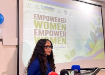 Speakers and participants at the Women Empowerment Summit organised by Dr. Essa Laboratory & Diagnostic Centre in Karachi.
