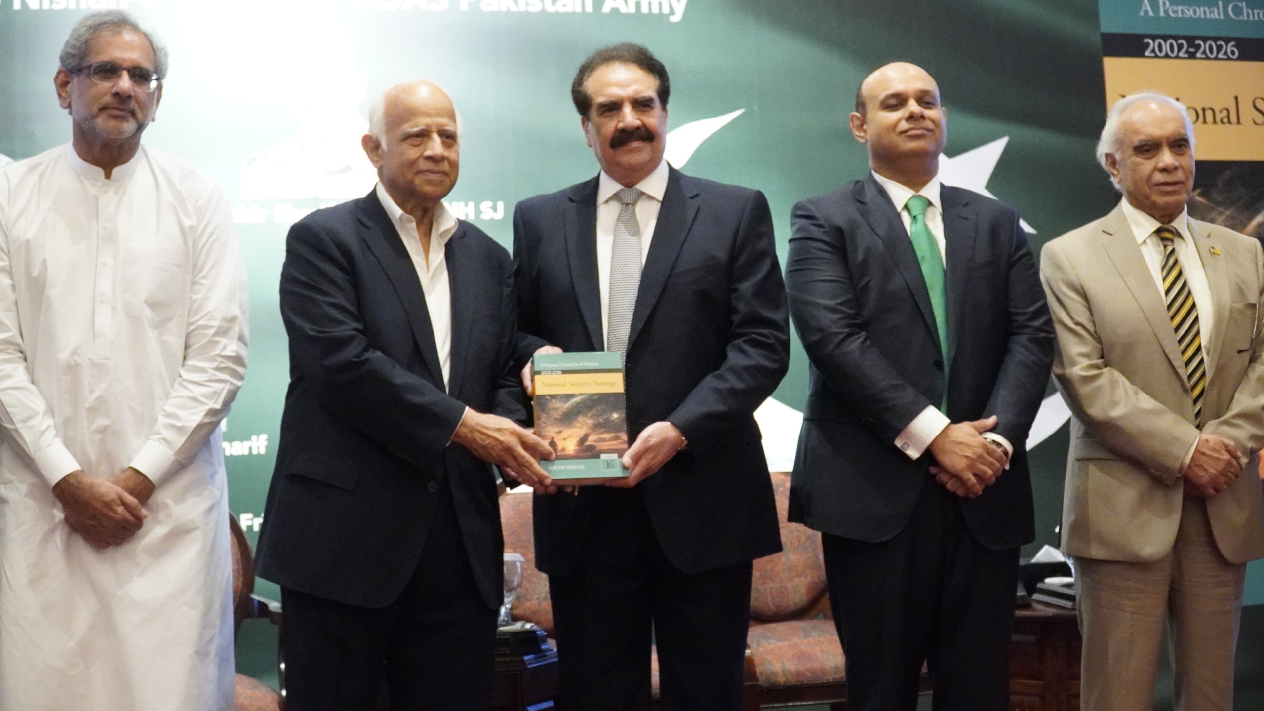 Ikram Sehgal at the launch ceremony of National Security Strategy 2002–2026 in Islamabad.