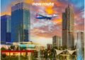Centrum Air aircraft representing the new direct Karachi to Tashkent flight service between Pakistan and Uzbekistan.