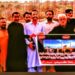 Pilgrims visiting Masooma-e-Sindh Shrine in Agham Kot amid reports of halted construction and incomplete facilities.
