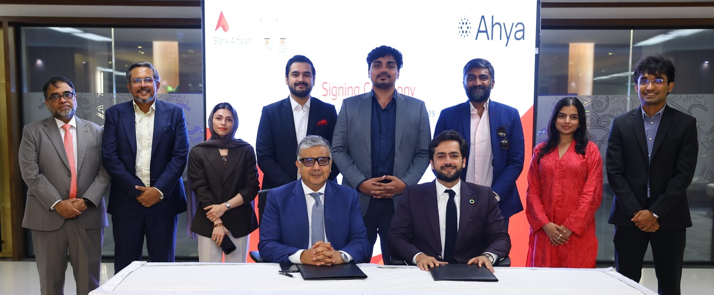 Bank Alfalah and Ahya Technologies launch a green banking partnership.