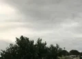 Cloudy skies over Karachi as the Meteorological Department forecasts pleasant weather and light drizzle.