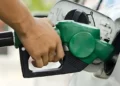 Fuel nozzles at a petrol station in Pakistan following changes to the Climate Support Levy and Petroleum Levy.