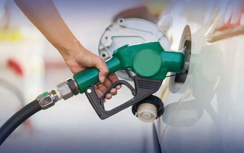 Fuel dispensers at a petrol station in Pakistan after the government announced lower petrol and diesel prices.