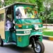 Karachi Traffic Police officials announce new meter-only rickshaw regulations and traffic safety measures.