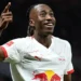 Yan Diomande after signing for Real Madrid following his move from RB Leipzig.