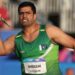 Pakistan's Arshad Nadeem during the men's javelin throw final at the Commonwealth Games in Glasgow