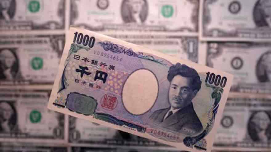 Japanese yen currency notes representing Japan's coordinated foreign exchange intervention with the United States.
