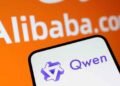 Alibaba's Qwen3.8-Max artificial intelligence model displayed during its official launch announcement.