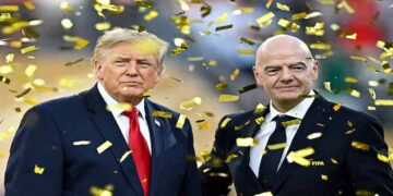 FIFA President Gianni Infantino during an official event amid criticism over the World Cup commercial rights plan.