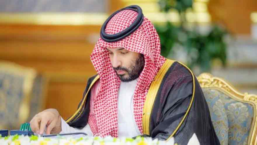 Saudi Crown Prince Mohammed bin Salman chairs a Saudi Cabinet meeting discussing regional diplomacy and security.