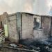 Rescue workers respond to damaged buildings following Russian air strikes in eastern and northern Ukraine.