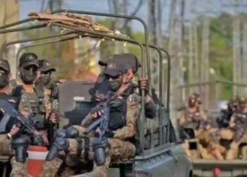 Pakistan security forces during a counterterrorism operation in South Waziristan and Dir districts.