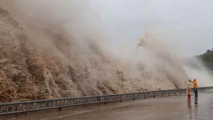 Typhoon Dolphin hits China’s eastern coast with heavy rain and strong winds