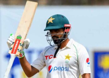 Pakistan captain Babar Azam celebrates his return to the ICC Test batting top 10.