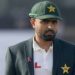 Babar Azam holding the Pakistani flag during Independence Day celebrations