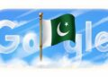 Google Doodle featuring Pakistan’s green and white national colours for Independence Day