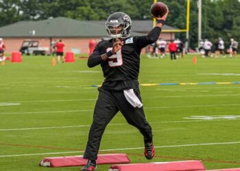 Michael Penix Jr. Atlanta Falcons quarterback during NFL preseason