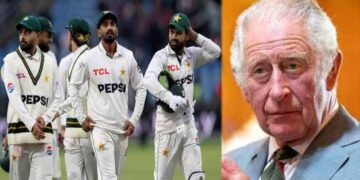 King Charles and Pakistan cricket team during England tour