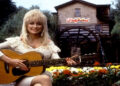 Legendary American singer and songwriter Dolly Parton during her celebrated music career.