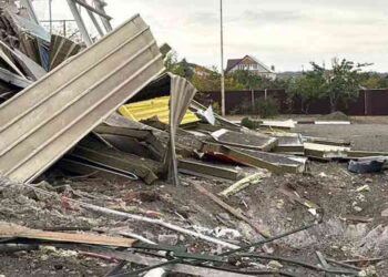 Emergency response following a missile attack in Belgorod near the Russian border with Ukraine