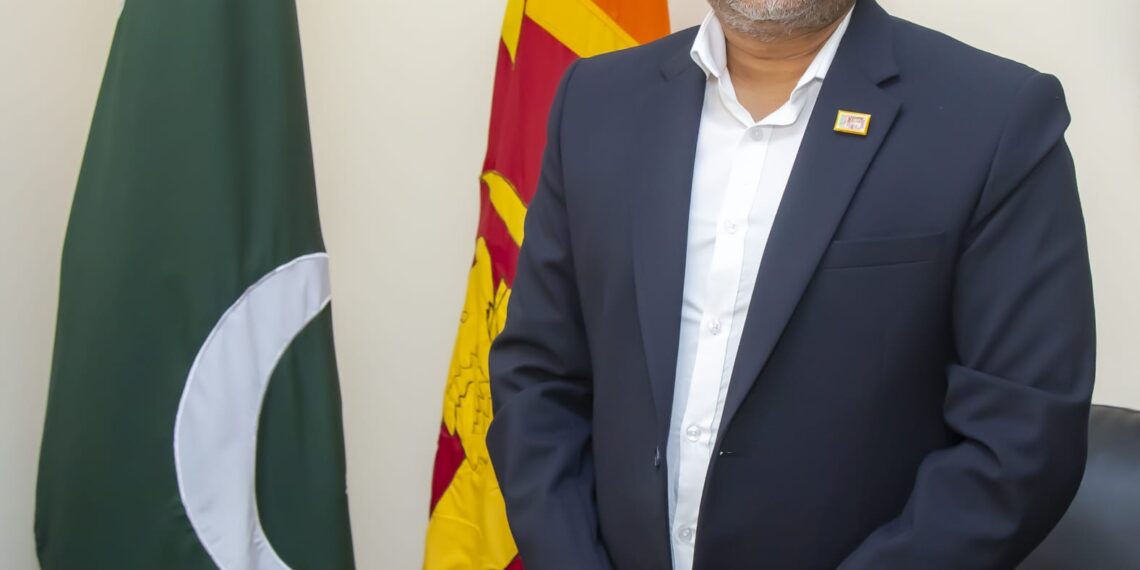 Sri Lankan Consul General Sanjeeva Pattiwila during his National Day message for Pakistan.