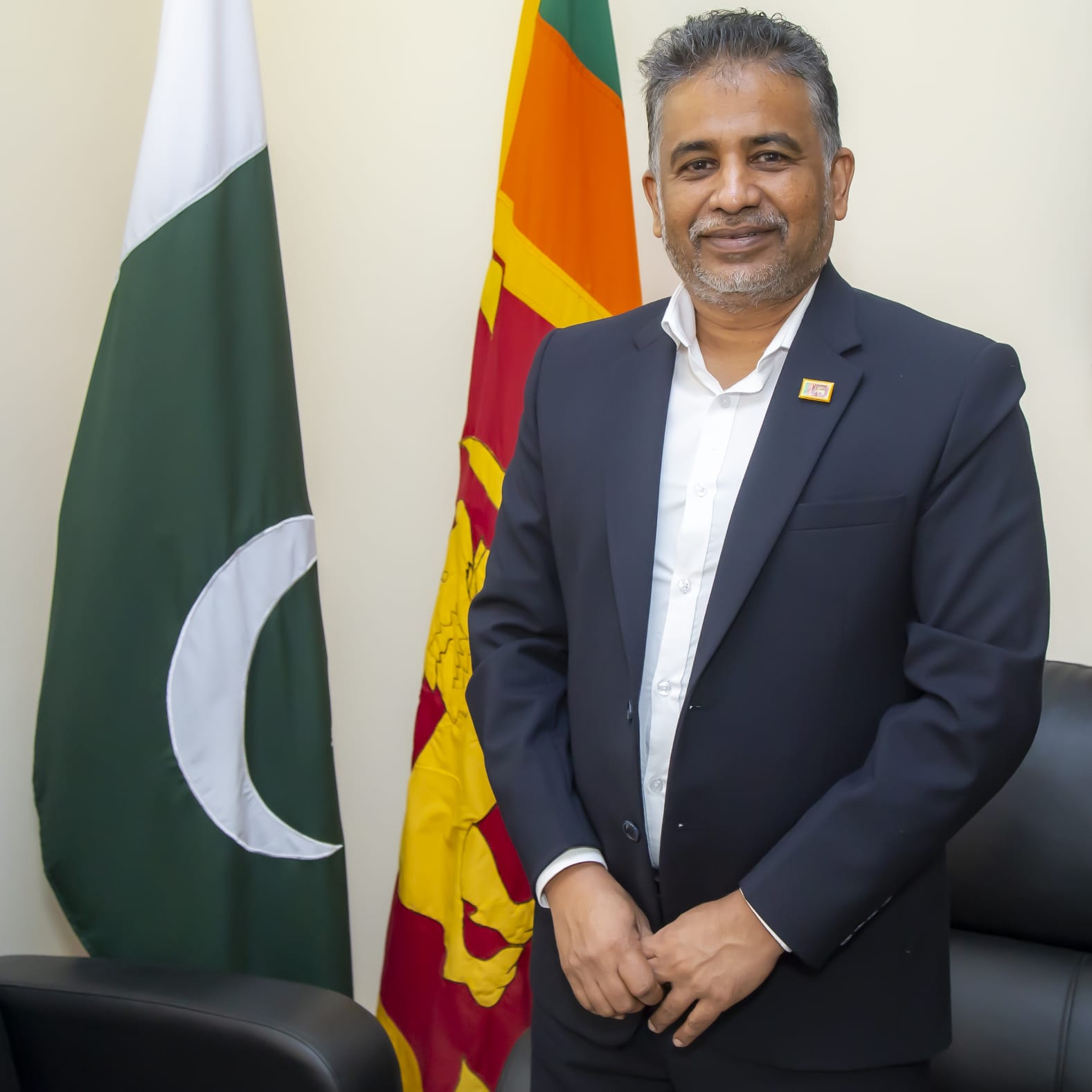 Sri Lankan Consul General Sanjeeva Pattiwila during his National Day message for Pakistan.