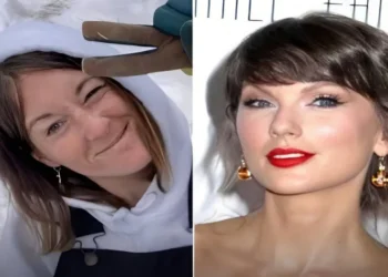 Taylor Swift and Ashley Taunton after the singer’s $50,000 donation to the injured mother