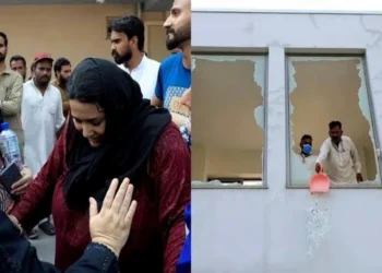 PIMS hospital in Islamabad following a deadly nursery fire that killed 14 newborns