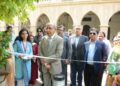Vice Chancellor Prof. Dr. Mujeeb Sahrai hoists Pakistan's national flag during the 80th Independence Day celebrations at Sindh Madressatul Islam University.
