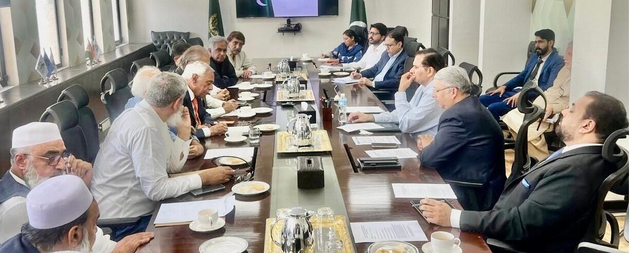 Petroleum dealers hold talks with government officials in Islamabad over their demands and planned strike