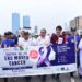Rotary Karachi Walk a Cause participants promoting mouth cancer, polio and drug abuse awareness