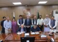 SMIU and AIOU officials during the MoU signing ceremony in Islamabad.