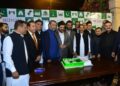 Business leaders, diplomats and prominent personalities attend an Independence Day reception at Mundia House in Karachi.