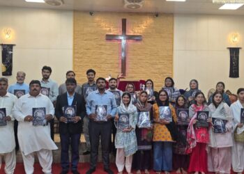 ARP Rescue Youth magazine launch ceremony at ARP Central Church in Karachi.