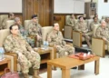 Field Marshal Asim Munir during a visit to Corps Headquarters Peshawar