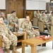 Field Marshal Asim Munir during a visit to Corps Headquarters Peshawar