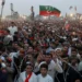 PTI workers and supporters in Pakistan amid preparations for a political protest.