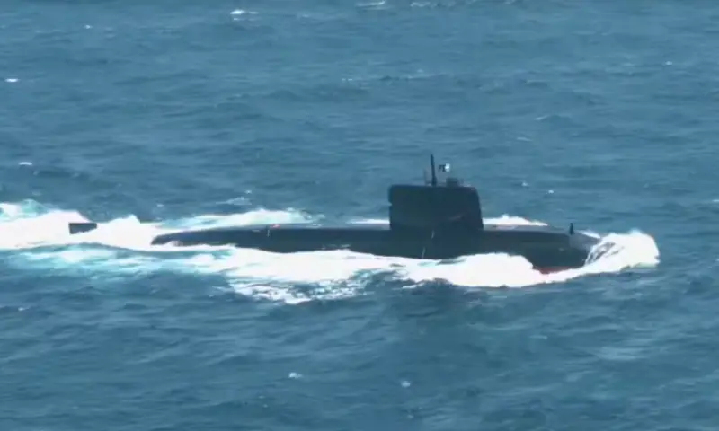Pakistan Navy Hangor-class submarine conducts maiden live weapon firing in the North Arabian Sea