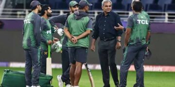 PCB Chairman Mohsin Naqvi during a meeting about Pakistan cricket team selection