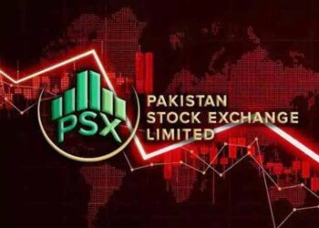 kistan Stock Exchange KSE-100 Index falls below 175000 points