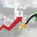 Petrol station showing higher fuel prices in Pakistan