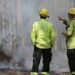 Australian firefighters conducting a controlled burn to reduce wildfire risk