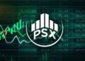 Pakistan Stock Exchange KSE-100 Index trading in Karachi.