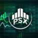Pakistan Stock Exchange KSE-100 Index trading in Karachi.