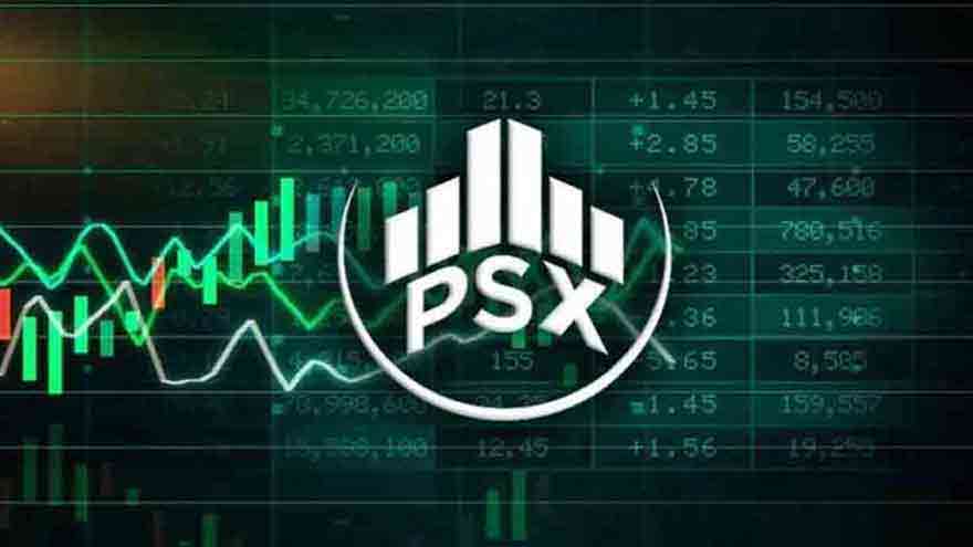 Pakistan Stock Exchange KSE-100 Index trading in Karachi.